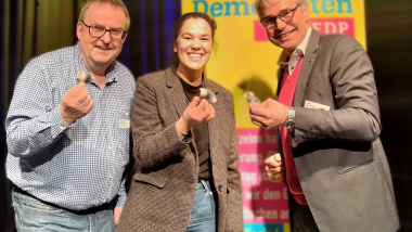 Reinhard Pennekamp, Franziska Brandmann und Carlo Cronenberg MdB
